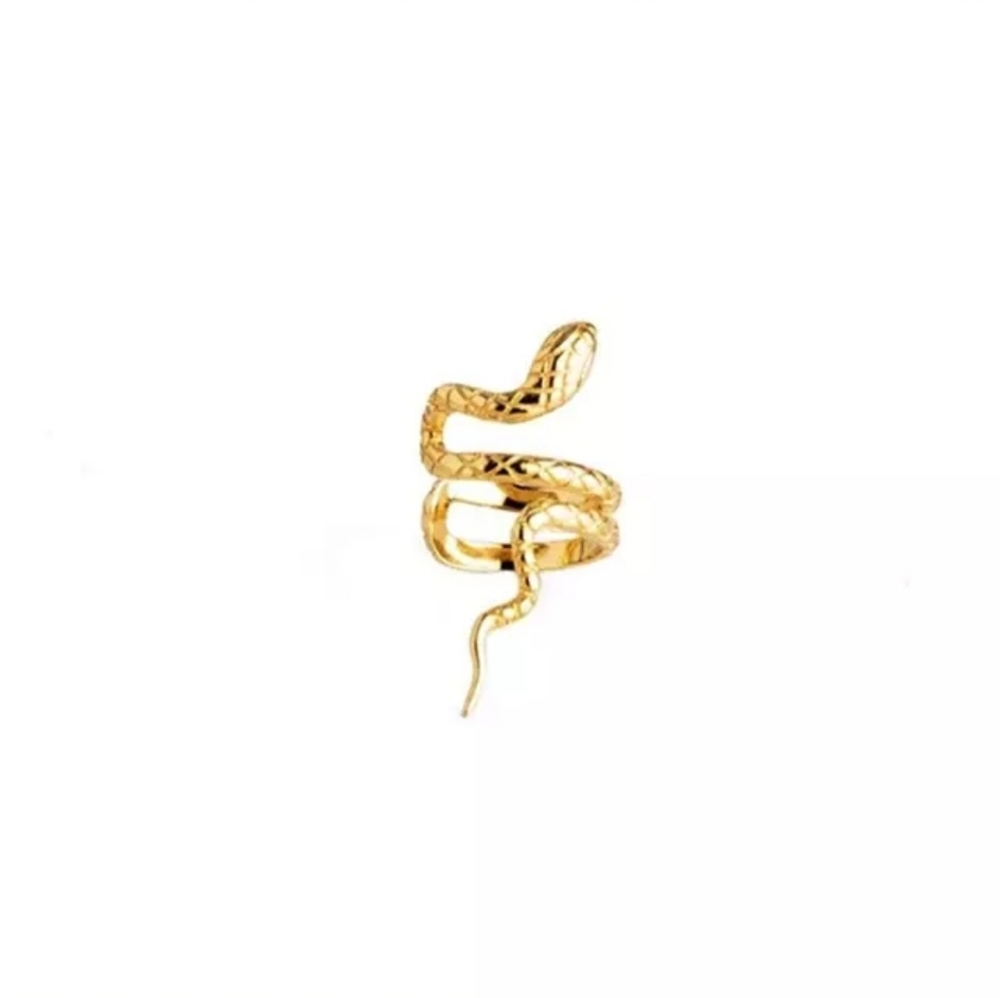 925 Sterling Silver Snake Cuff Earrings